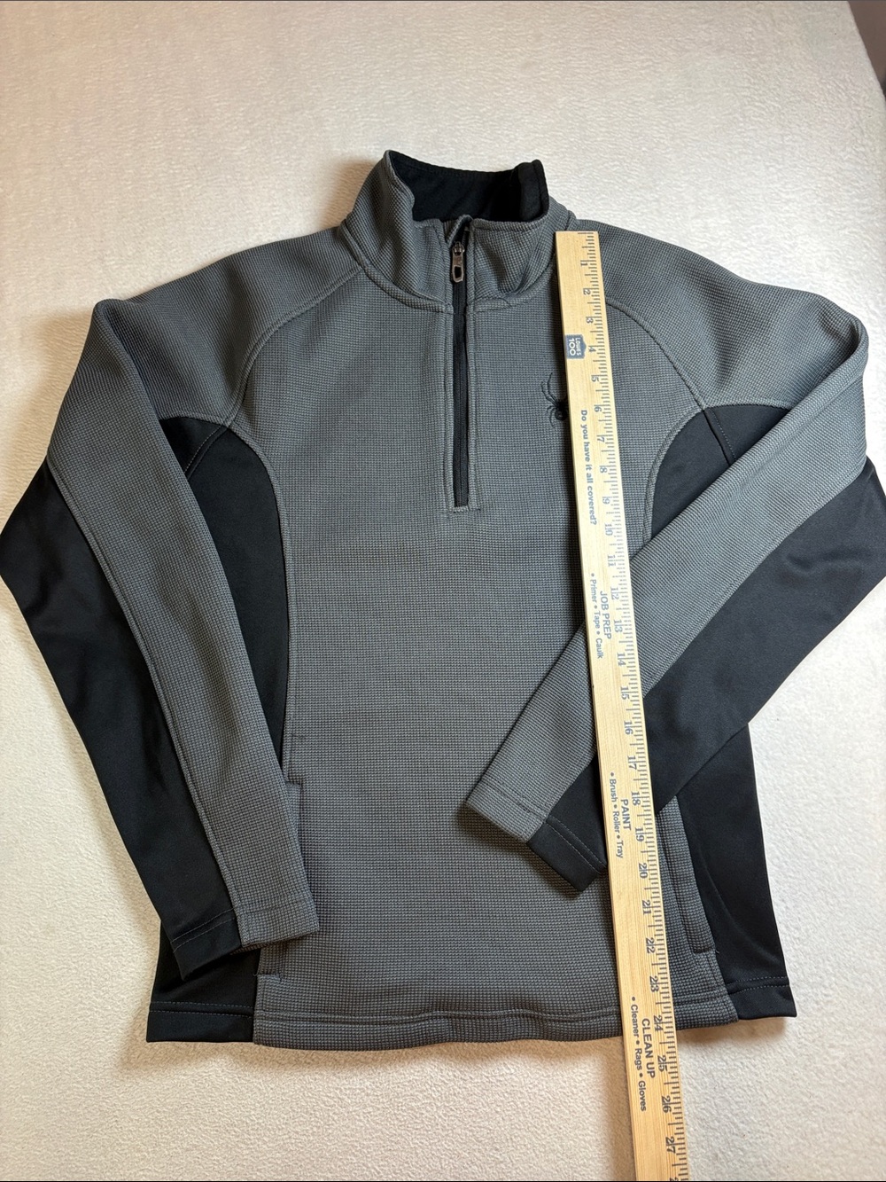 Spyder Women's Two-Tone Quarter-Zip Shirt Jacket - Gray & Black